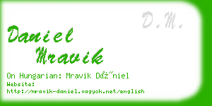 daniel mravik business card